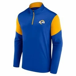 Men's Fanatics Branded Royal/Gold Los Angeles Rams Primary Logo Quarter-Zip Jacket -Metaverse shop unnamed file 33109
