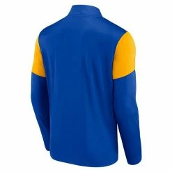 Men's Fanatics Branded Royal/Gold Los Angeles Rams Primary Logo Quarter-Zip Jacket -Metaverse shop unnamed file 33110