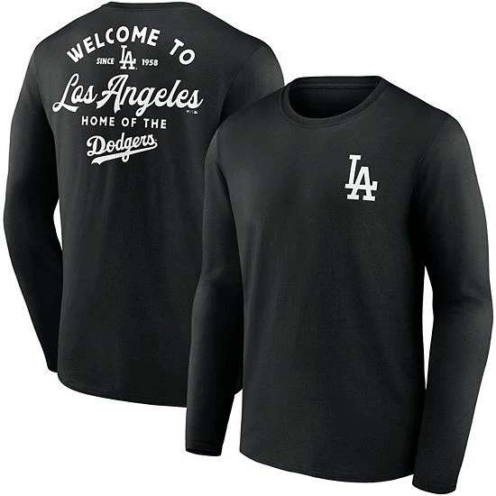 Men's Fanatics Branded Black Los Angeles Dodgers Welcome Hometown Collection Long Sleeve T-Shirt Men's Fanatics Branded Black Los Angeles Dodgers Welcome Hometown Collection Long Sleeve T-Shirt -Metaverse shop unnamed file 33129