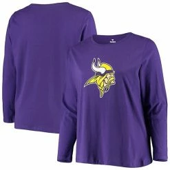 Women's Fanatics Branded Purple Minnesota Vikings Plus Size Primary Logo Long Sleeve T-Shirt 3 Women's Fanatics Branded Purple Minnesota Vikings Plus Size Primary Logo Long Sleeve T-Shirt -Metaverse shop unnamed file 3314