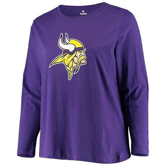 Women's Fanatics Branded Purple Minnesota Vikings Plus Size Primary Logo Long Sleeve T-Shirt Women's Fanatics Branded Purple Minnesota Vikings Plus Size Primary Logo Long Sleeve T-Shirt -Metaverse shop unnamed file 3315