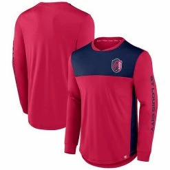 Men's Fanatics Branded Red/Navy St. Louis City SC Striker Long Sleeve T-Shirt 3 Men's Fanatics Branded Red/Navy St. Louis City SC Striker Long Sleeve T-Shirt -Metaverse shop unnamed file 33185