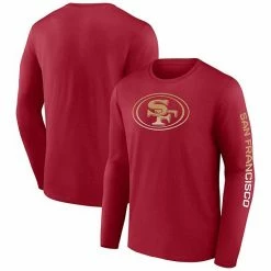 Men's Fanatics Branded Scarlet San Francisco 49ers Clear Sign Long Sleeve T-Shirt
