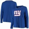 Women's Fanatics Branded Royal New York Giants Plus Size Primary Logo Long Sleeve T-Shirt 1 Women's Fanatics Branded Royal New York Giants Plus Size Primary Logo Long Sleeve T-Shirt -Metaverse shop unnamed file 3337