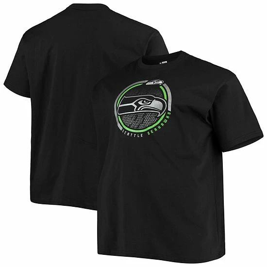 Men's Fanatics Branded Black Seattle Seahawks Big & Tall Color Pop T-Shirt Men's Fanatics Branded Black Seattle Seahawks Big & Tall Color Pop T-Shirt -Metaverse shop unnamed file 3345