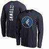 Men's Fanatics Branded Karl-Anthony Towns Navy Minnesota Timberwolves Backer Name & Number Player Long Sleeve T-Shirt -Metaverse shop unnamed file 3351