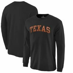 Men's Fanatics Branded Black Texas Longhorns Logo Basic Arch Sweatshirt -Metaverse shop unnamed file 3356