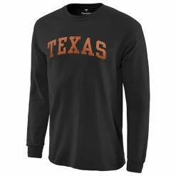 Men's Fanatics Branded Black Texas Longhorns Logo Basic Arch Sweatshirt -Metaverse shop unnamed file 3357