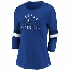 Women's Fanatics Branded Blue Dallas Mavericks Iconic Prolific Modern 3/4-Sleeve T-Shirt -Metaverse shop unnamed file 3365