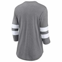 Women's Fanatics Branded Heathered Gray Texas A&M Aggies Drive Forward Tri-Blend 3/4-Sleeve T-Shirt -Metaverse shop unnamed file 3536