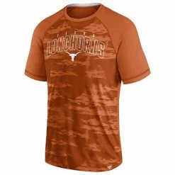 Men's Fanatics Branded Texas Orange Texas Longhorns Arch Outline Raglan T-Shirt -Metaverse shop unnamed file 3554