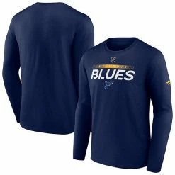 Men's Fanatics Branded Navy St. Louis Blues Authentic Pro Core Collection Prime Wordmark Long Sleeve T-Shirt -Metaverse shop unnamed file 3562