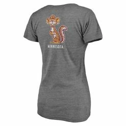 Women's Fanatics Branded Heathered Gray Minnesota Golden Gophers Slab Serif 2-Hit V-Neck Tri-Blend T-Shirt 5 Women's Fanatics Branded Heathered Gray Minnesota Golden Gophers Slab Serif 2-Hit V-Neck Tri-Blend T-Shirt -Metaverse shop unnamed file 3568