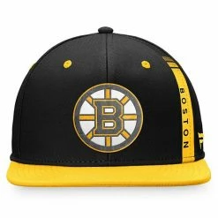 Men's Fanatics Branded Black/Yellow Boston Bruins 2022 NHL Draft Authentic Pro Snapback Hat -Metaverse shop unnamed file 3622