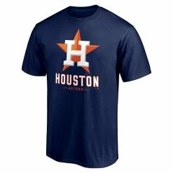 Men's Fanatics Branded Navy Houston Astros Big & Tall Primary Wordmark T-Shirt -Metaverse shop unnamed file 3648