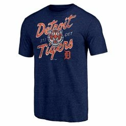 Men's Fanatics Branded Heathered Navy Detroit Tigers Hometown Collection Tri-Blend T-Shirt -Metaverse shop unnamed file 3680
