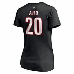 Women's Fanatics Branded Sebastian Aho Black Carolina Hurricanes Alternate Authentic Stack Name & Number V-Neck T-Shirt 5 Women's Fanatics Branded Sebastian Aho Black Carolina Hurricanes Alternate Authentic Stack Name & Number V-Neck T-Shirt -Metaverse shop unnamed file 3687