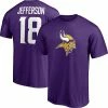 Men's Fanatics Branded Justin Jefferson Purple Minnesota Vikings Player Icon Name & Number T-Shirt -Metaverse shop unnamed file 3715