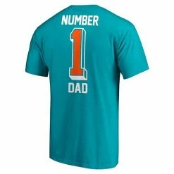 Men's Fanatics Branded Aqua Miami Dolphins #1 Dad T-Shirt 7 Men's Fanatics Branded Aqua Miami Dolphins #1 Dad T-Shirt -Metaverse shop unnamed file 3778