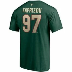Men's Fanatics Branded Kirill Kaprizov Green Minnesota Wild Authentic Stack Name & Number T-Shirt -Metaverse shop unnamed file 3796