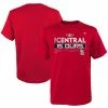 Youth Fanatics Branded Red St. Louis Cardinals 2022 NL Central Division Champions Locker Room T-Shirt