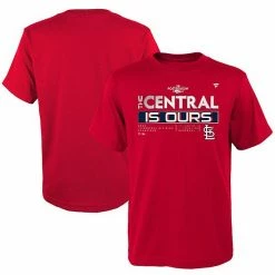 Youth Fanatics Branded Red St. Louis Cardinals 2022 NL Central Division Champions Locker Room T-Shirt