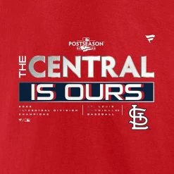 Youth Fanatics Branded Red St. Louis Cardinals 2022 NL Central Division Champions Locker Room T-Shirt -Metaverse shop unnamed file 3808