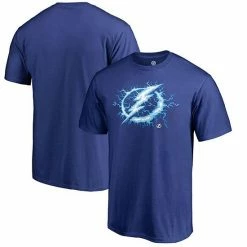 Men's Fanatics Branded Heather Blue Tampa Bay Lightning Hometown Firebolt Tri-Blend T-Shirt -Metaverse shop unnamed file 3827