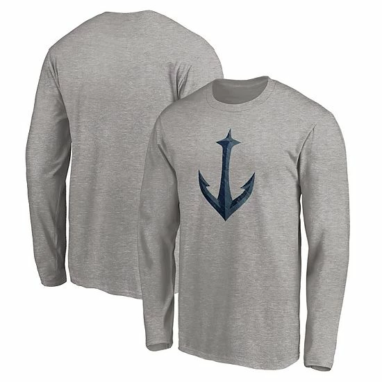 Men's Fanatics Branded Heathered Gray Seattle Kraken Secondary Logo Long Sleeve T-Shirt Men's Fanatics Branded Heathered Gray Seattle Kraken Secondary Logo Long Sleeve T-Shirt -Metaverse shop unnamed file 3843