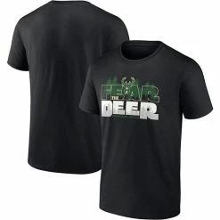 Alternative view of Men's Fanatics Branded Black Milwaukee Bucks Fear The Deer Hometown Collection T-Shirt