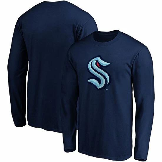 Men's Fanatics Branded Deep Sea Blue Seattle Kraken Primary Team Logo Long Sleeve T-Shirt Men's Fanatics Branded Deep Sea Blue Seattle Kraken Primary Team Logo Long Sleeve T-Shirt -Metaverse shop unnamed file 3869