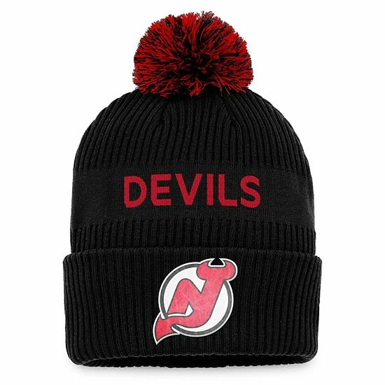 Men's Fanatics Branded Black/Red New Jersey Devils 2022 NHL Draft Authentic Pro Cuffed Knit Hat with Pom Men's Fanatics Branded Black/Red New Jersey Devils 2022 NHL Draft Authentic Pro Cuffed Knit Hat With Pom -Metaverse shop unnamed file 3877