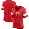 Women's Fanatics Branded Heathered Red Wisconsin Badgers Arched City Sleeve-Striped Tri-Blend V-Neck T-Shirt 2 Women's Fanatics Branded Heathered Red Wisconsin Badgers Arched City Sleeve-Striped Tri-Blend V-Neck T-Shirt -Metaverse shop unnamed file 3894