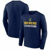 Men's Fanatics Branded Navy Milwaukee Brewers Let's Go Long Sleeve T-Shirt 2 Men's Fanatics Branded Navy Milwaukee Brewers Let's Go Long Sleeve T-Shirt -Metaverse shop unnamed file 3898