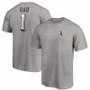Men's Fanatics Branded Heathered Gray Chicago White Sox Number One Dad Team T-Shirt -Metaverse shop unnamed file 3941