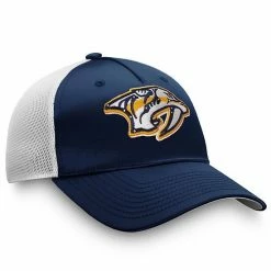 Women's Fanatics Branded Navy Nashville Predators Exclusive Trucker Snapback Hat -Metaverse shop unnamed file 3981