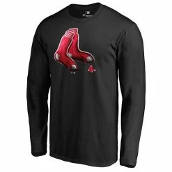 Men's Fanatics Branded Black Boston Red Sox Midnight Mascot Long Sleeve T-Shirt -Metaverse shop unnamed file 3997