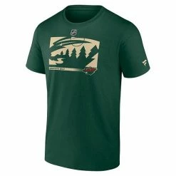 Men's Fanatics Branded Green Minnesota Wild Authentic Pro Core Collection Secondary T-Shirt -Metaverse shop unnamed file 4073