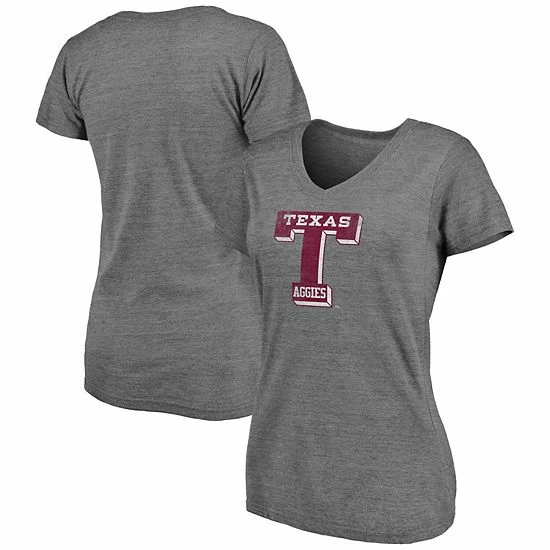 Women's Fanatics Branded Heathered Gray Texas A&M Aggies Vault Primary Logo V-Neck Tri-Blend T-Shirt Women's Fanatics Branded Heathered Gray Texas A&M Aggies Vault Primary Logo V-Neck Tri-Blend T-Shirt -Metaverse shop unnamed file 4078