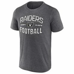 Men's Fanatics Branded Heathered Charcoal Las Vegas Raiders Want To Play T-Shirt -Metaverse shop unnamed file 408