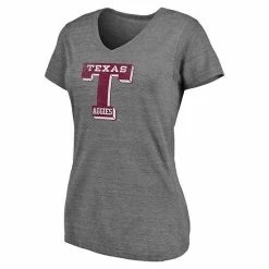 Women's Fanatics Branded Heathered Gray Texas A&M Aggies Vault Primary Logo V-Neck Tri-Blend T-Shirt 4 Women's Fanatics Branded Heathered Gray Texas A&M Aggies Vault Primary Logo V-Neck Tri-Blend T-Shirt -Metaverse shop unnamed file 4080