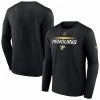 Men's Fanatics Branded Black Pittsburgh Penguins Authentic Pro Core Collection Prime Wordmark Long Sleeve T-Shirt -Metaverse shop unnamed file 410
