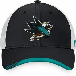 Men's Fanatics Branded Black/White San Jose Sharks Authentic Pro Team Locker Room Trucker Snapback Hat 4 Men's Fanatics Branded Black/White San Jose Sharks Authentic Pro Team Locker Room Trucker Snapback Hat -Metaverse shop unnamed file 4137