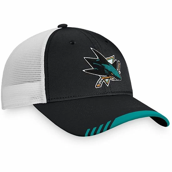 Men's Fanatics Branded Black/White San Jose Sharks Authentic Pro Team Locker Room Trucker Snapback Hat Men's Fanatics Branded Black/White San Jose Sharks Authentic Pro Team Locker Room Trucker Snapback Hat -Metaverse shop unnamed file 4138