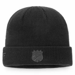 Men's Fanatics Branded Black Columbus Blue Jackets Authentic Pro Black Ice Cuffed Knit Hat -Metaverse shop unnamed file 4146