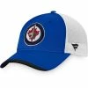 Men's Fanatics Branded Blue/White Winnipeg Jets Authentic Pro Team Locker Room Trucker Snapback Hat -Metaverse shop unnamed file 4147