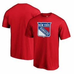 Men's Fanatics Branded Red New York Rangers Team Primary Logo T-Shirt -Metaverse shop unnamed file 4197