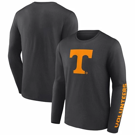 Men's Fanatics Branded Heathered Charcoal Tennessee Volunteers Double Time 2-Hit Long Sleeve T-Shirt Men's Fanatics Branded Heathered Charcoal Tennessee Volunteers Double Time 2-Hit Long Sleeve T-Shirt -Metaverse shop unnamed file 42