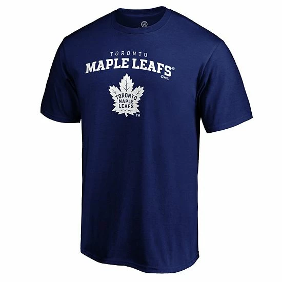 Men's Fanatics Branded Blue Toronto Maple Leafs Team Logo Lockup T-Shirt 5 Men's Fanatics Branded Blue Toronto Maple Leafs Team Logo Lockup T-Shirt - Image 3
