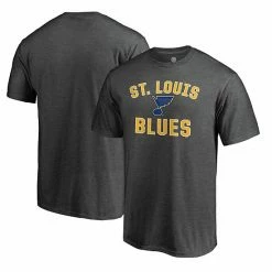 Men's Fanatics Branded Heathered Charcoal St. Louis Blues Team Victory Arch T-Shirt -Metaverse shop unnamed file 4296